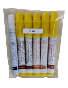 POCHETTE 6 FEUTRES PANACHES CLAIR