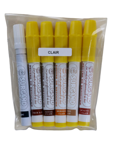 POCHETTE 6 FEUTRES PANACHES CLAIR