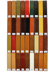 SERIE DE 36 BAT. DE GOM. LAQ. ASSORTIS SURGAND